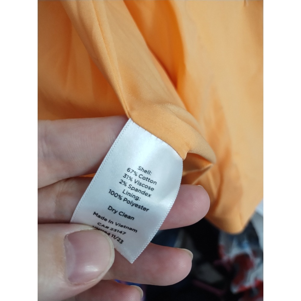 Talbots Cotton Blend Career Business Casual Resortwear Two Button Blazer Size 18 - Picture 8 of 10